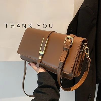 Bolso de hombro de cuero PU para mujeres Estilo de vestido de moda Dos correas a prueba de agua