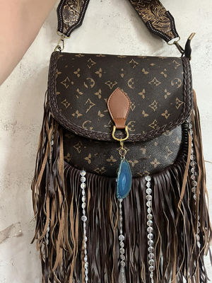 Bolsas de cuero de verdad con toallas de mano Moderna LL Con revestimiento de nylon