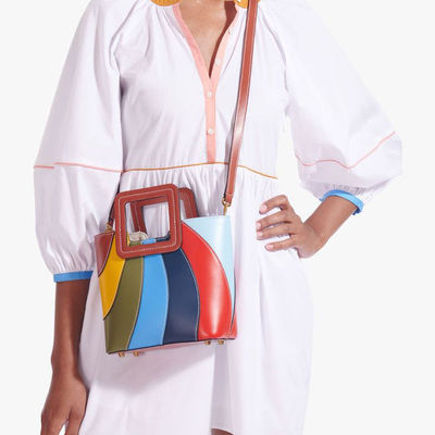 Tendencias de la moda de banda larga Últimas elegantes bolsas de hombro para mujeres con decoración de cerradura