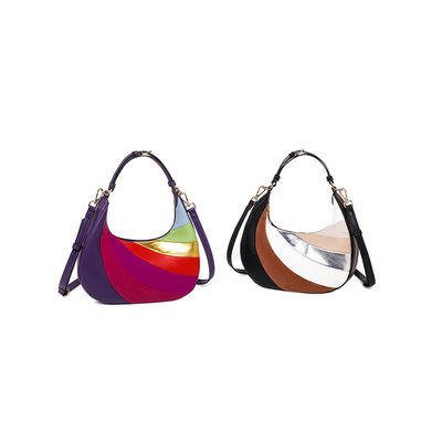 Tendencias de la moda de banda larga Últimas elegantes bolsas de hombro para mujeres con decoración de cerradura