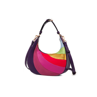 Tendencias de la moda de banda larga Últimas elegantes bolsas de hombro para mujeres con decoración de cerradura