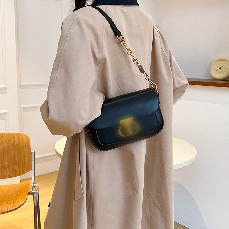 Bolso de cámara de moda Bolso de hombro de cuero de PU de diseño exquisito para estilo vintage