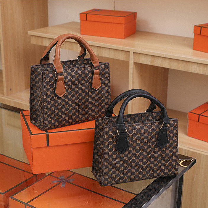 PU de cuero de lujo de la mujer de bolso de mano conjunto Tote Messenger Bolso y elegante bolso de hombro