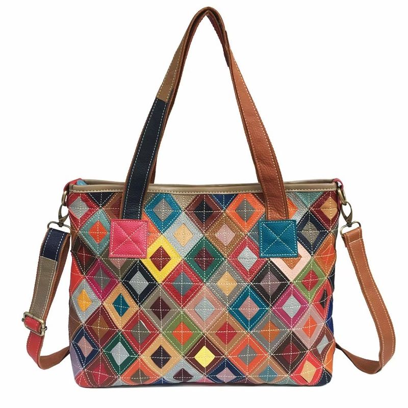 Bolsos de mano de mujer personalizados bolsos de toque bolsos de diseño bolso de cuero vintage para estilo bohemio