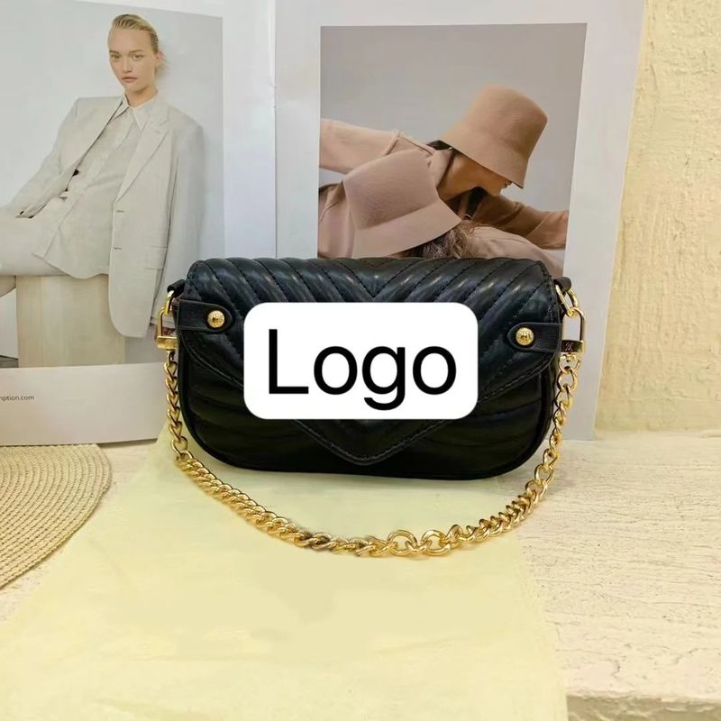 Bolsos de mujer retro 2023 Bolsos de color sólido con cuerpo cruzado de cadena en color de imagen